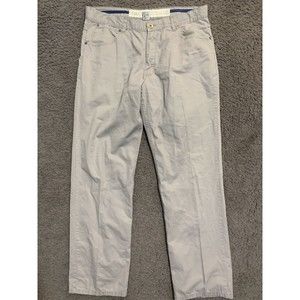 PD&C Pants Mens 38 Gray Chino Lightweight Casual Outdoor 34x30